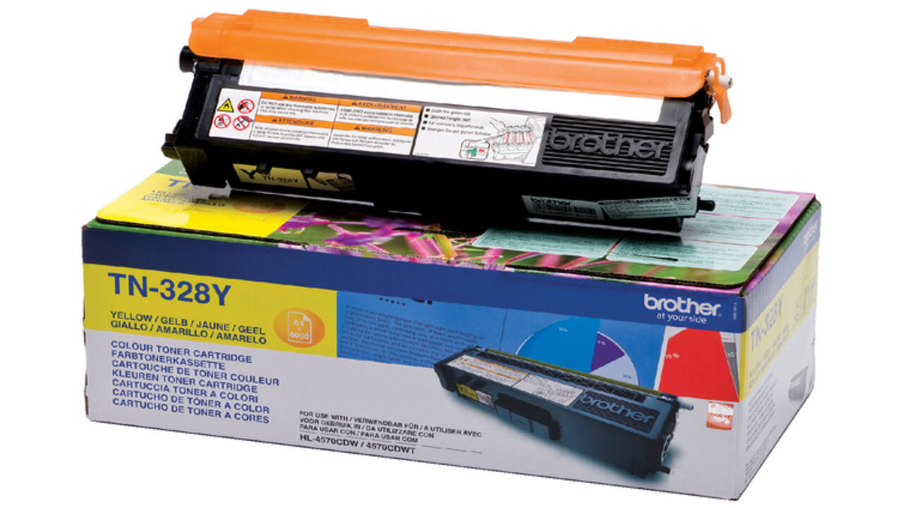 Toner Brother TN-328Y geel