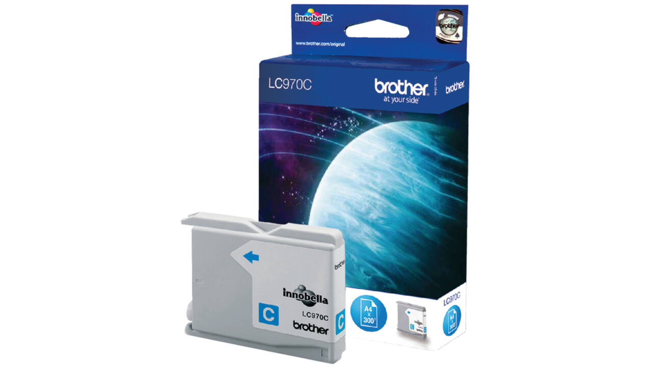 Inktcartridge Brother LC-970C blauw