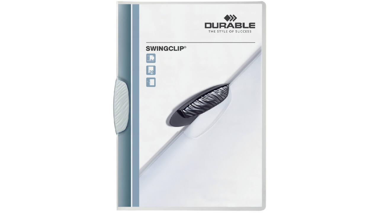 Klemmap Durable Swingclip 30 vellen wit
