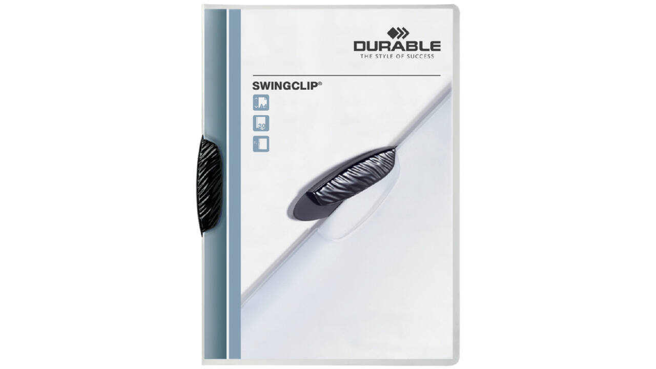 Klemmap Durable Swingclip 30 vellen zwart