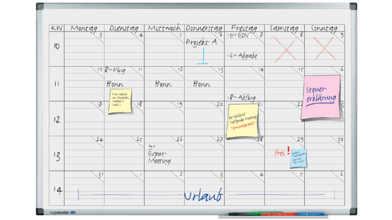 Planbord Legamaster premium projectplanner 60x90cm