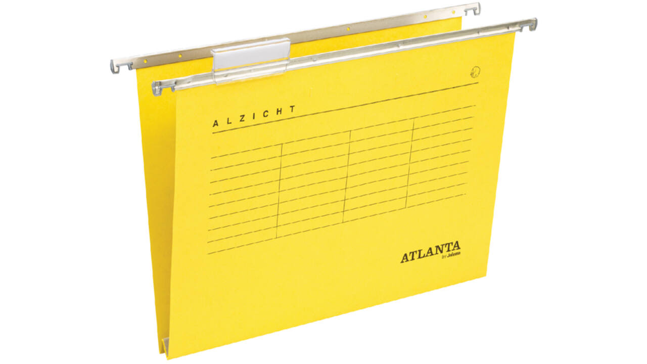 Hangmap Djois Alzicht folio frontaal recycled U-bodem geel