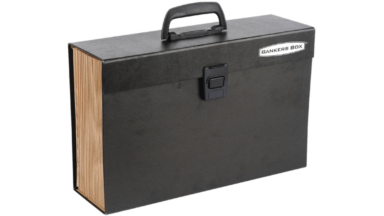 Sorteerkoffer Bankers Box Handifile 19-vaks zwart