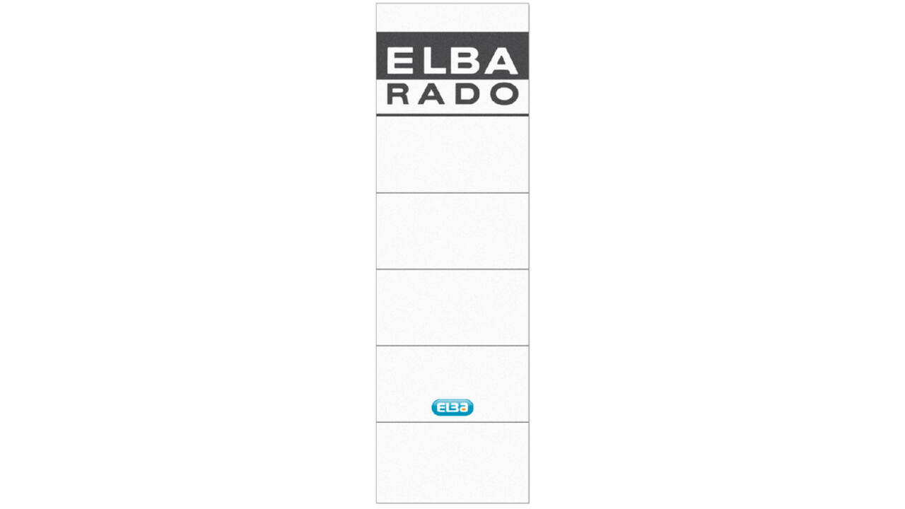 Rugetiket Elba breed 59x190mm zelfklevend wit/grijs