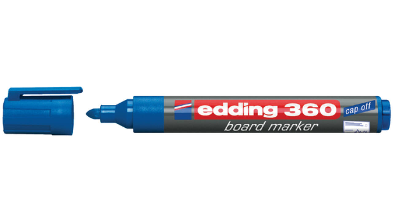Viltstift edding 360 whiteboard rond 1.5-3mm blauw