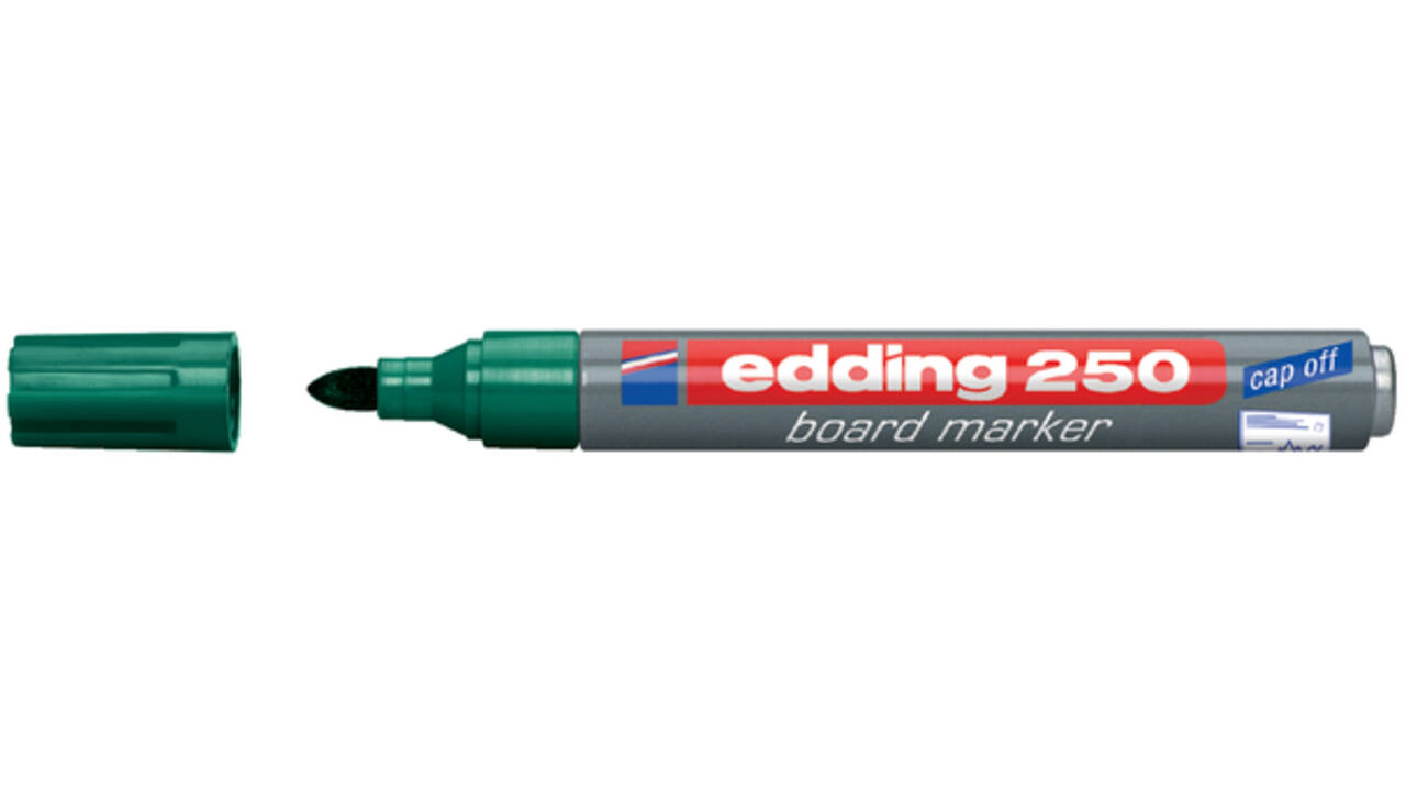 Viltstift edding 250 whiteboard rond 1.5-3mm groen