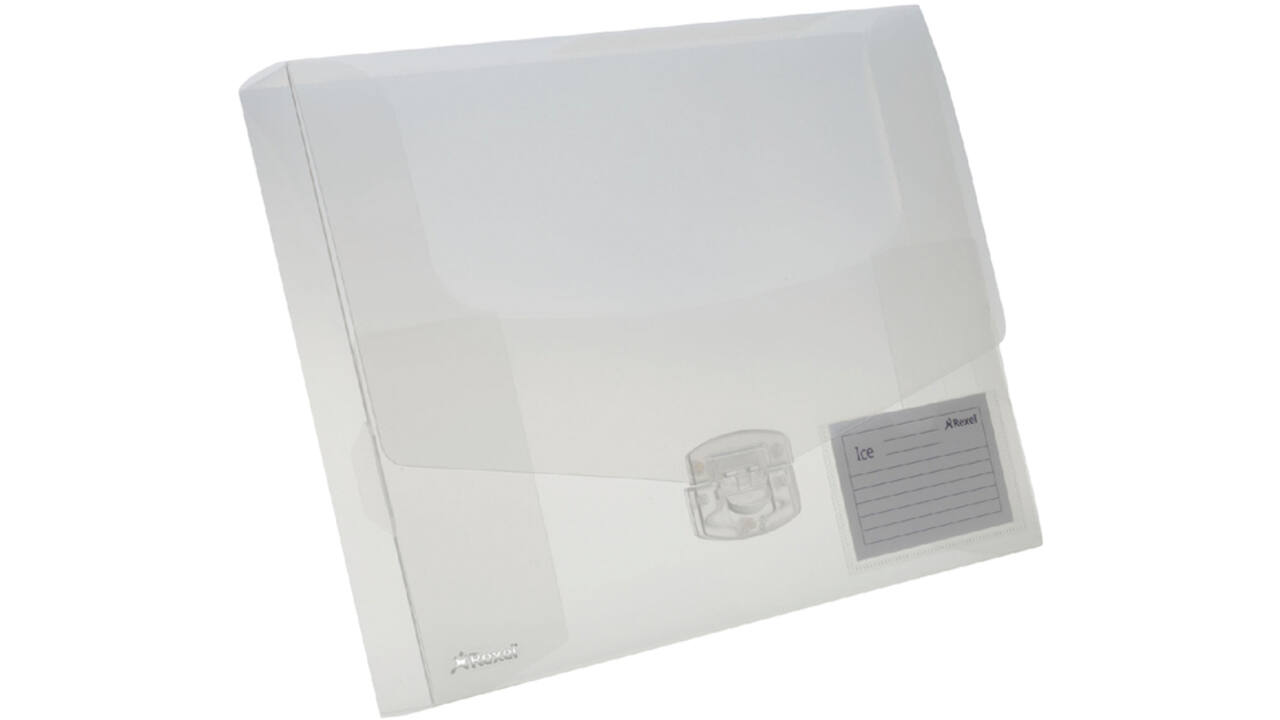 Elastobox Rexel ice A4+ 40mm transparant