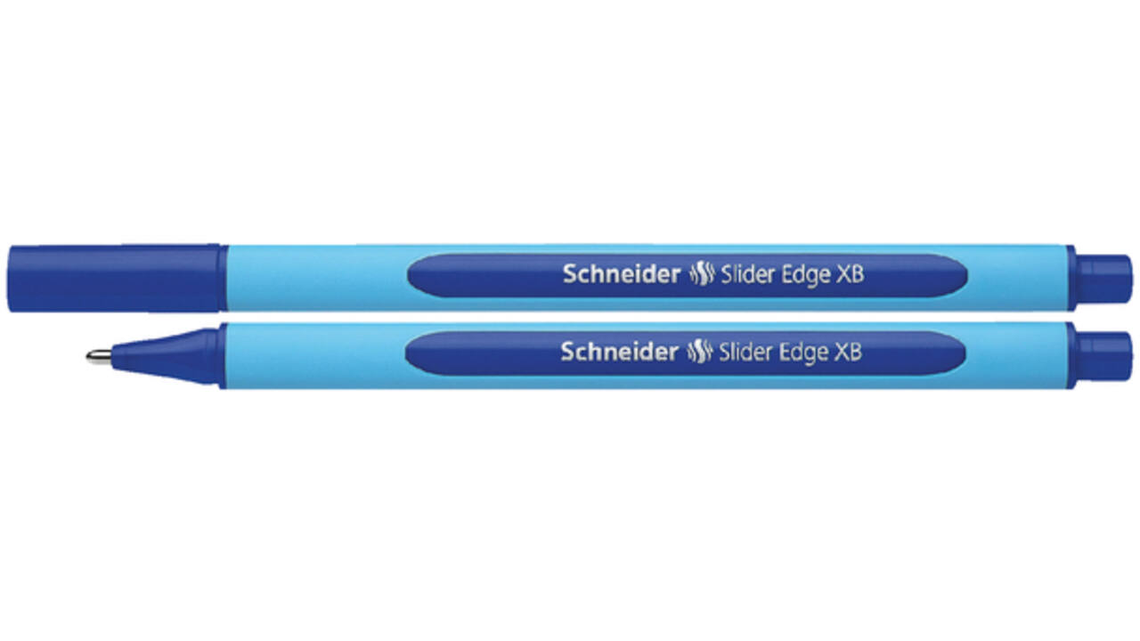 Balpen Schneider Slider Edge extra breed blauw