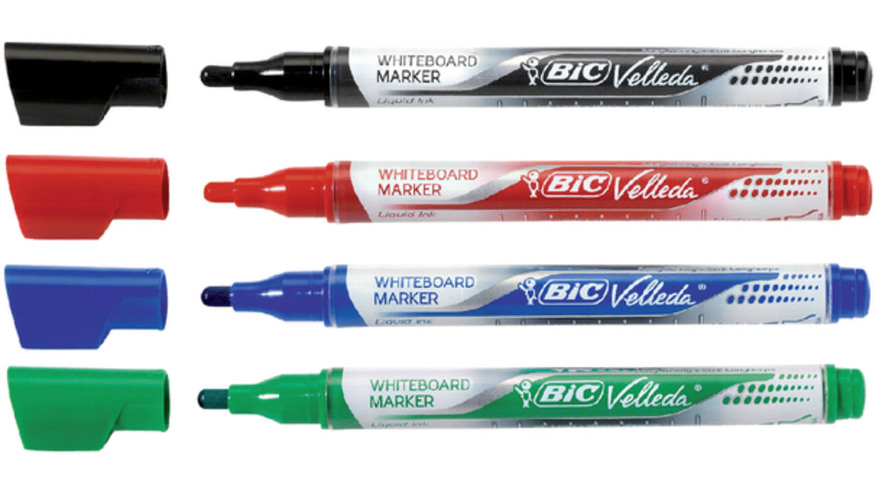 Viltstift Bic Velleda liquid whiteboard rond medium zwart