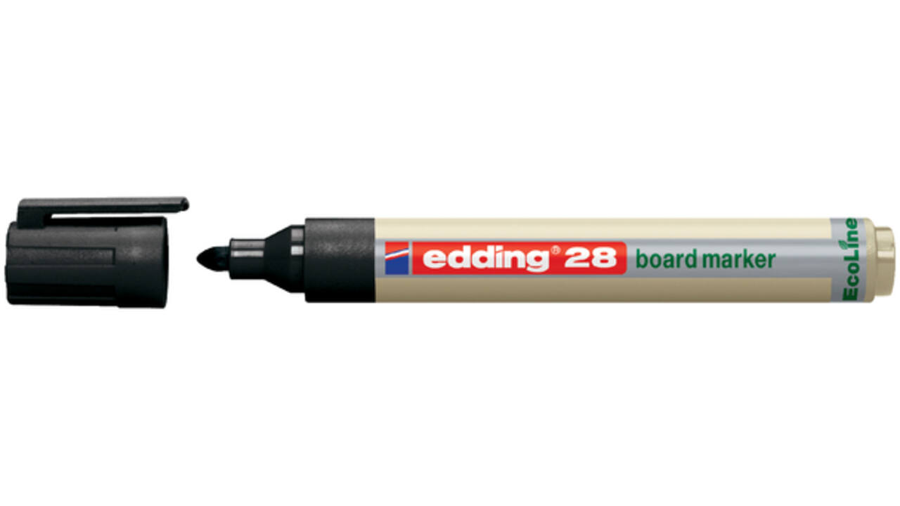 Viltstift edding 28 whiteboard Ecoline rond 1.5-3mm zwart