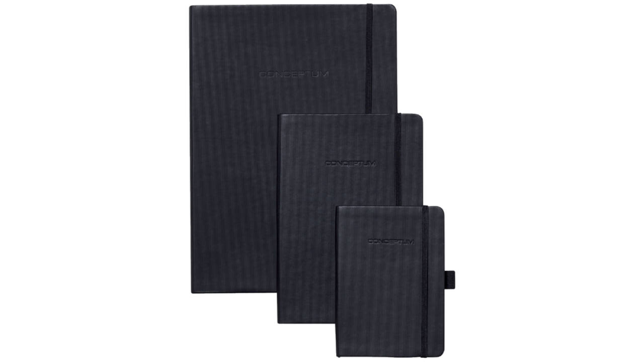 Notitieboek Sigel Conceptum Pure A5 194blz 80gr lijn zwart