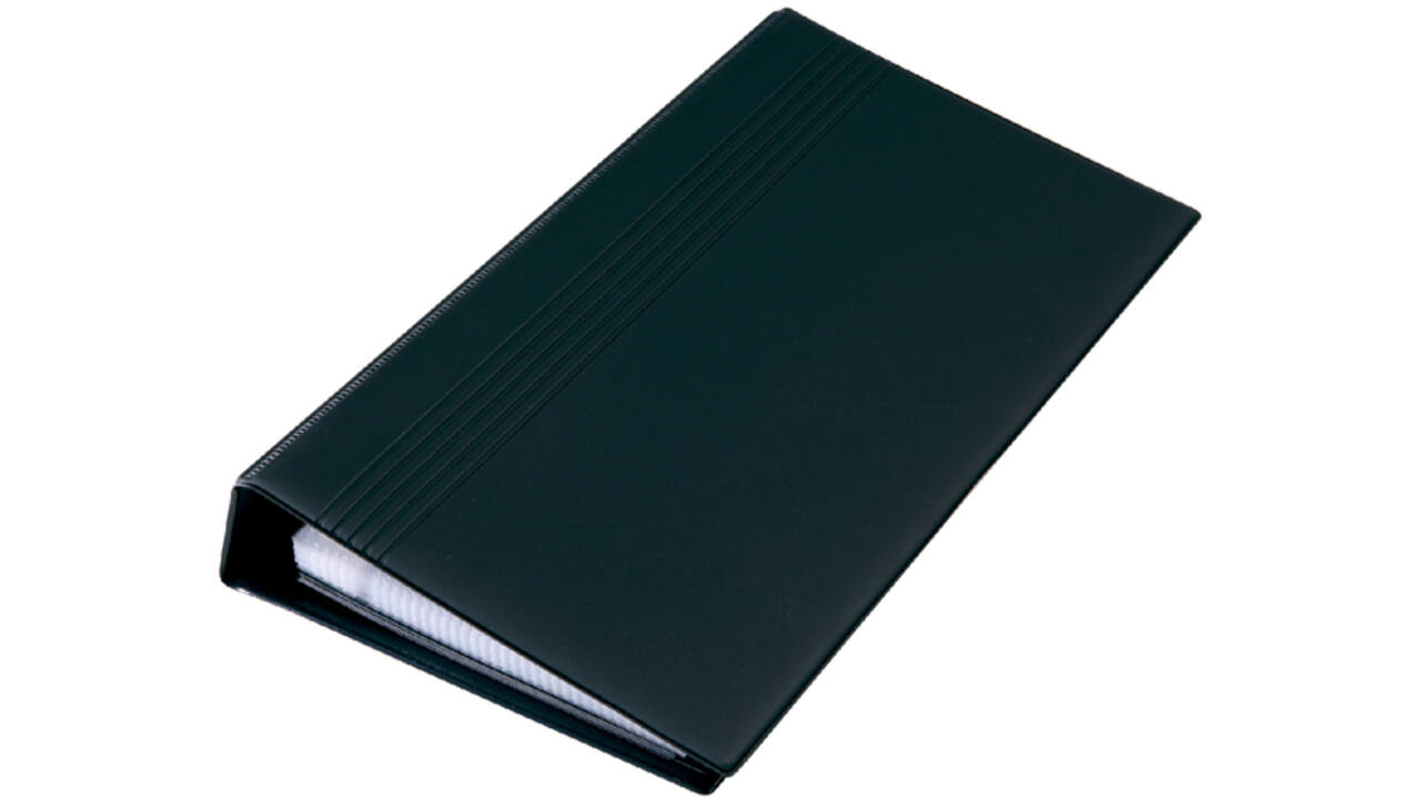 Visitekaartringband Sigel VZ300 voor 200 kaarten 90x58mm kunststof zwart