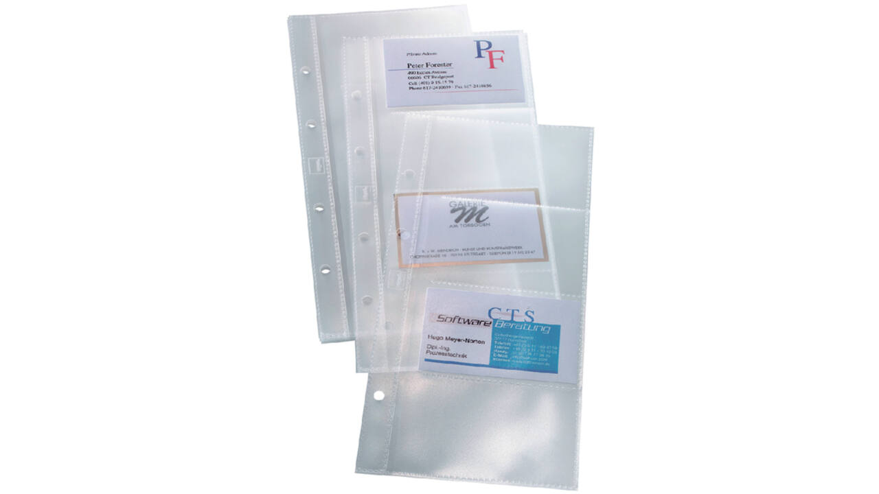 Visitekaarthoes Sigel VZ350 voor visitekaartmap VZ300 voor 80 kaarten 90x58mm