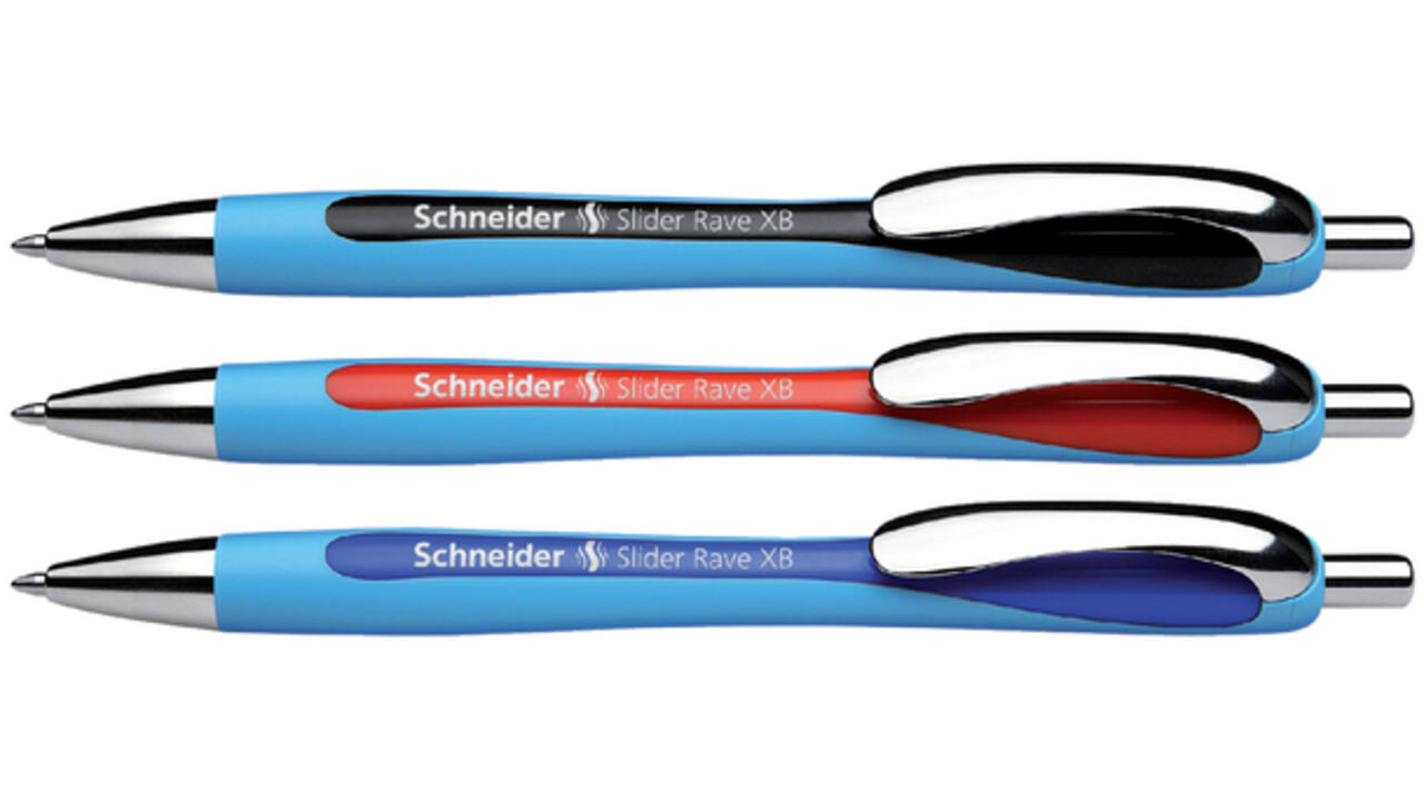 Balpen Schneider Slider Rave extra breed rood