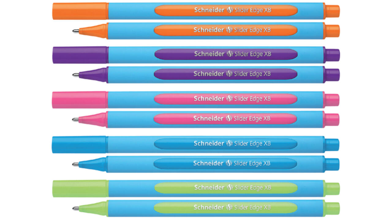 Balpen Schneider Slider Edge extra breed roze
