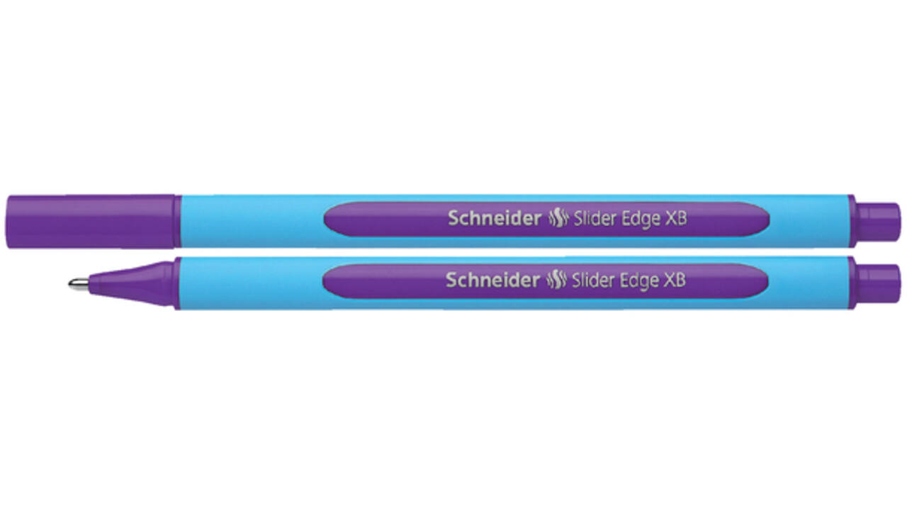 Balpen Schneider Slider Edge extra breed paars