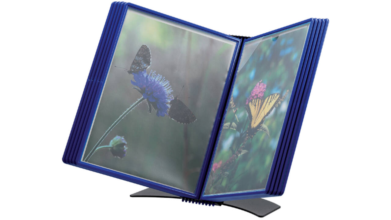 Bureaustandaard Djois Flex-O-Frame Premium A4 10-tassen blauw