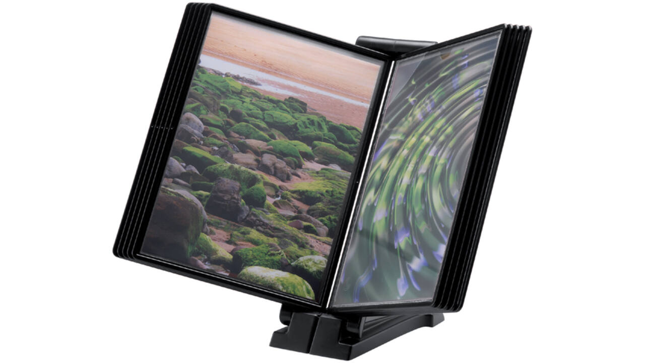 Infomanager Djois Flex-O-Frame basis met 10-tassen antraciet/zwart