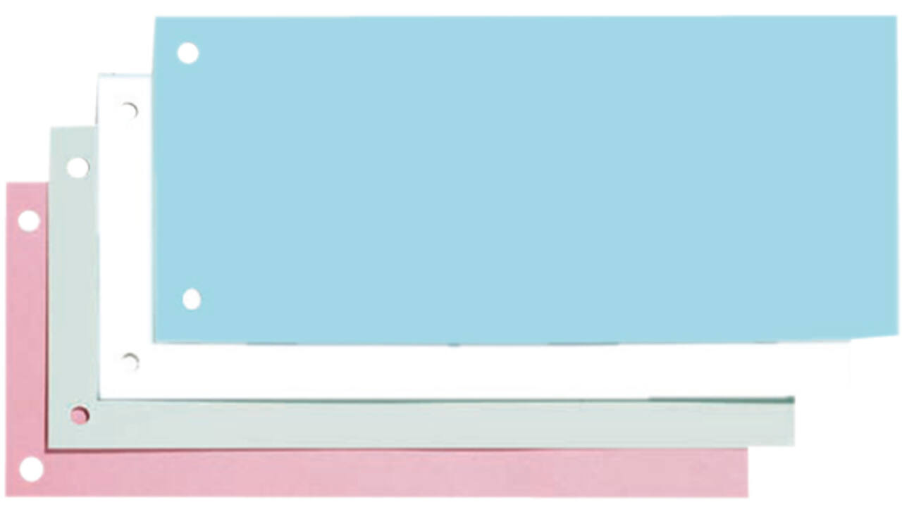Scheidingsstrook Oxford smal 240x105mm 190gr blauw