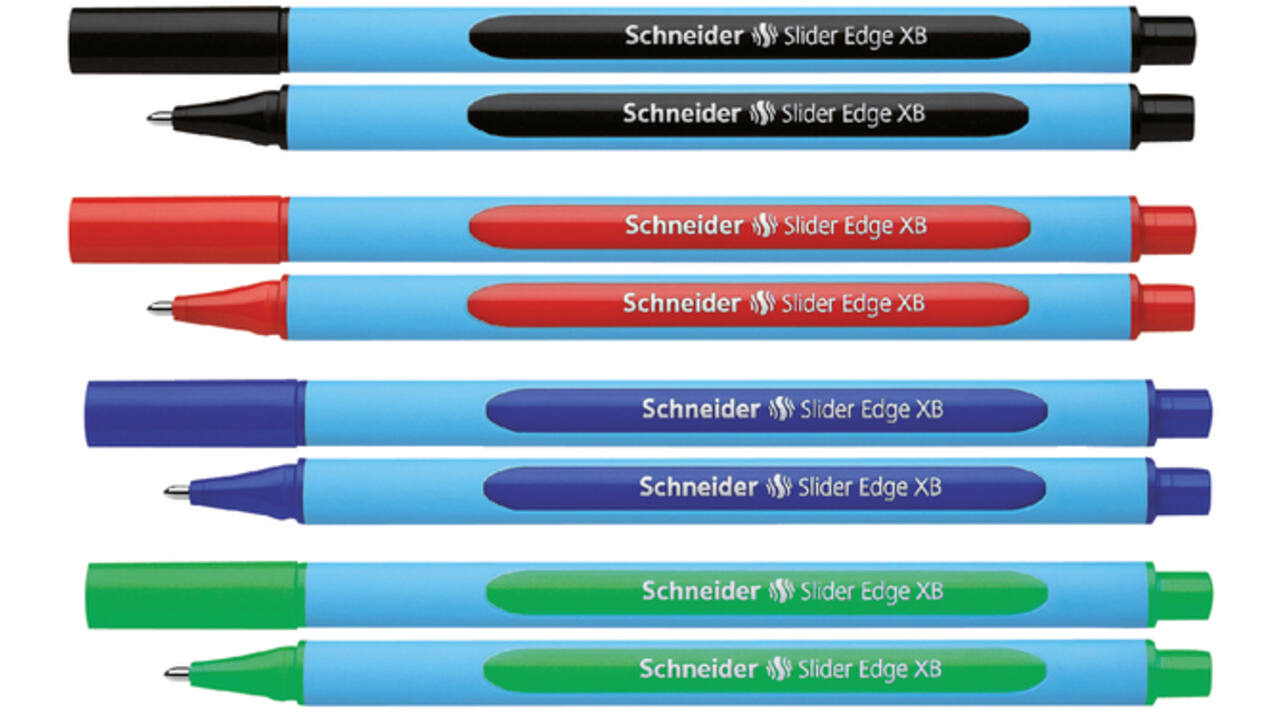 Balpen Schneider Slider Edge extra breed zwart