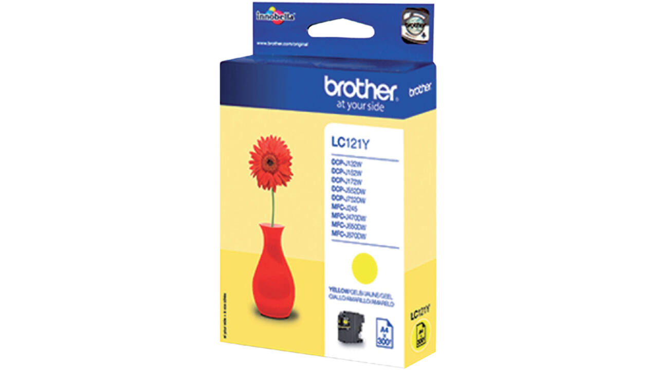 Inktcartridge Brother LC-121Y geel