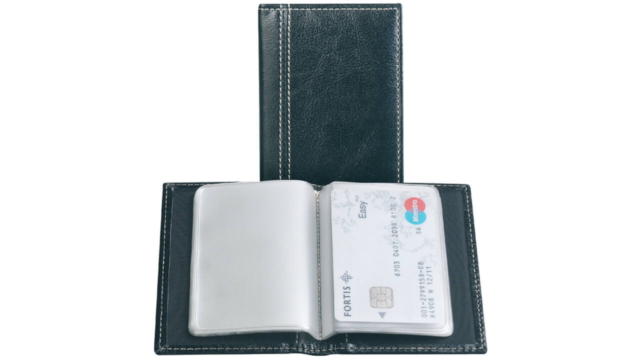 Creditkaart etui Palermo 40stuks zwart