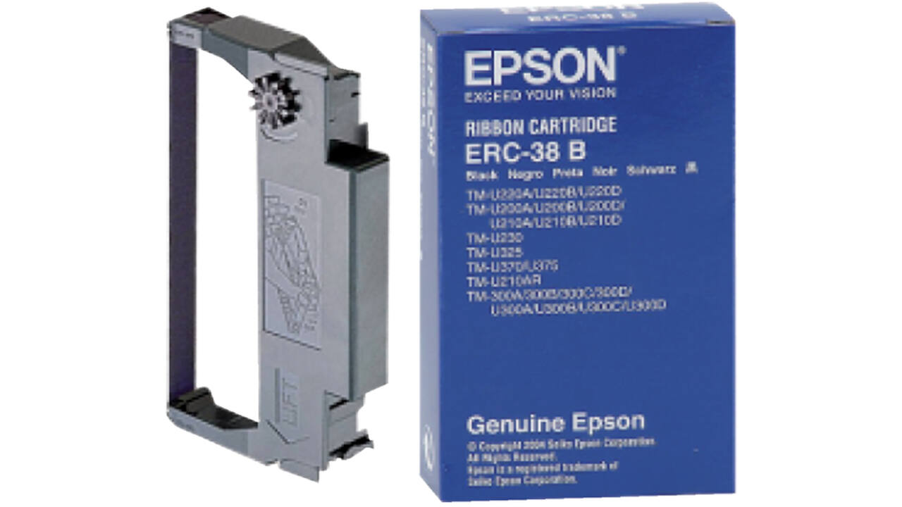 Lint Epson S015244 voor ERC38 nylon zwart