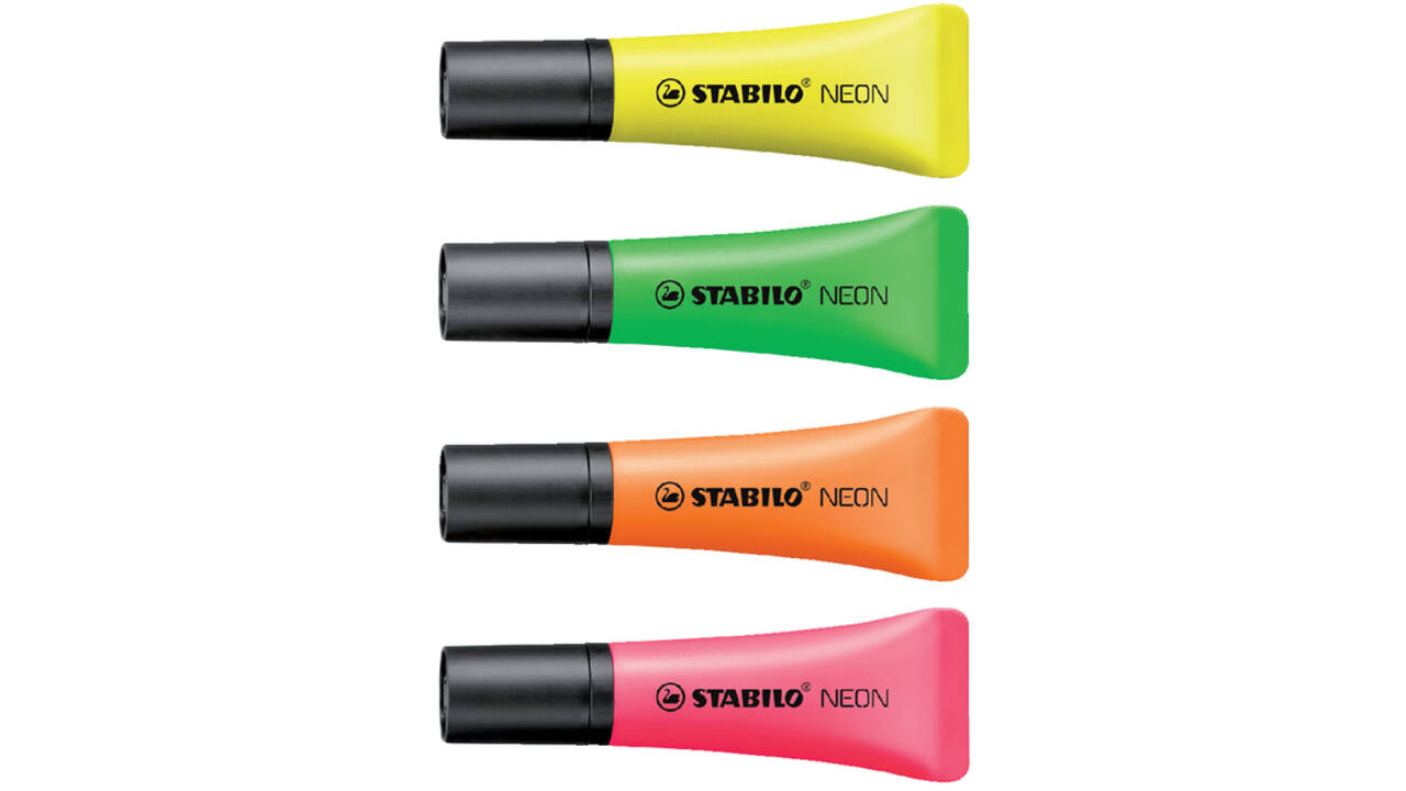 Markeerstift STABILO 72/24 neon geel