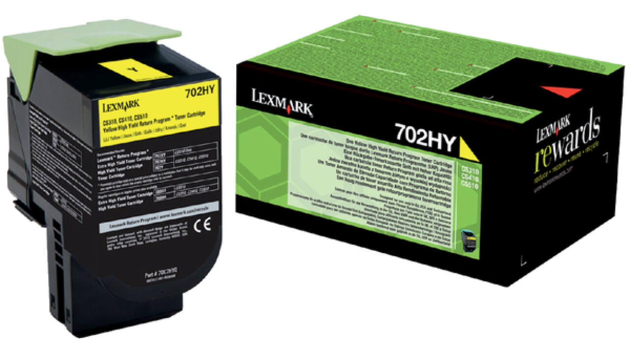 Tonercartridge Lexmark 70C2HY0 prebate geel