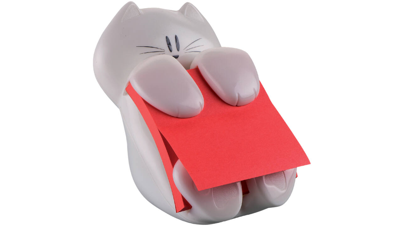 Memoblokdispenser Post-it Z-Notes Kat 76x76mm incl notes roze