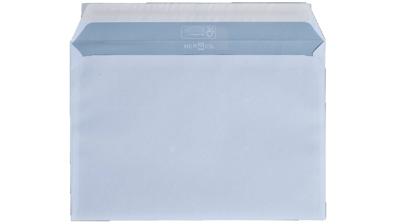 Envelop Hermes bank EA5 156x220mm zelfklevend wit doos à 500 stuks
