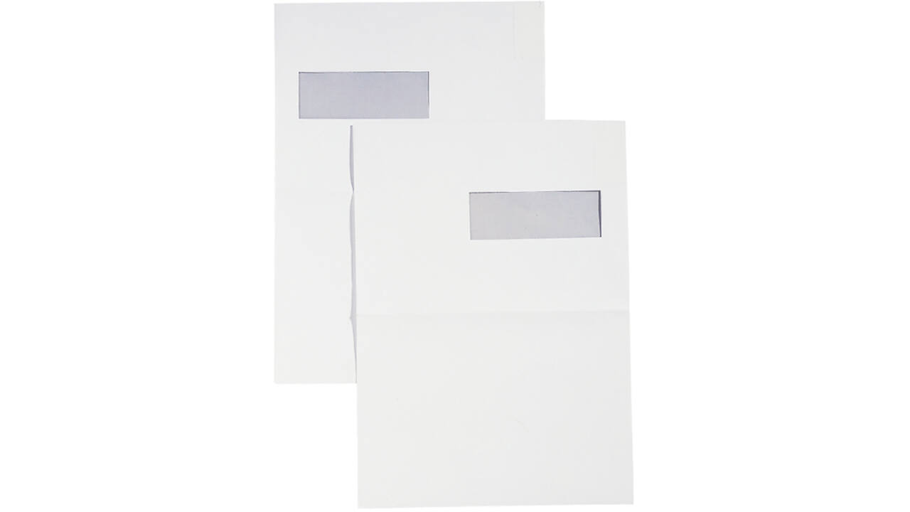 Envelop Hermes akte C4 229x324mm venster 4x11links zelfkl 250stuk