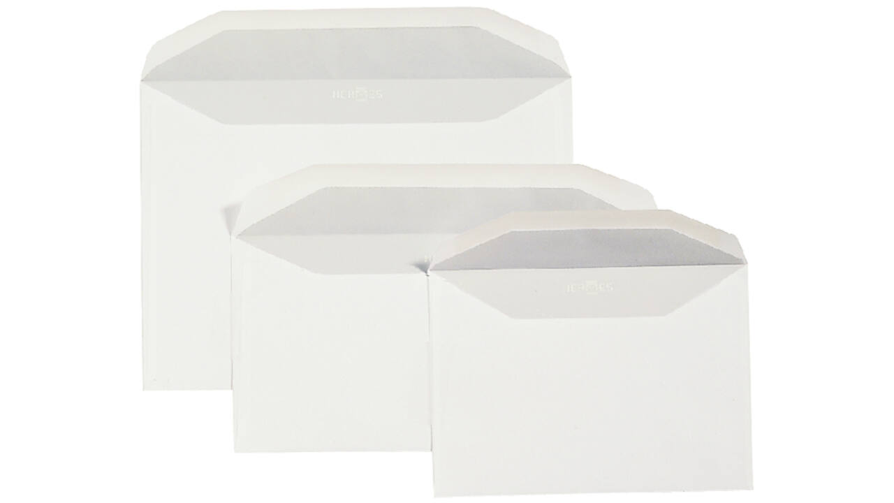 Envelop Quantore bank EA5/6 110x220mm zelfklevend wit 25stuk