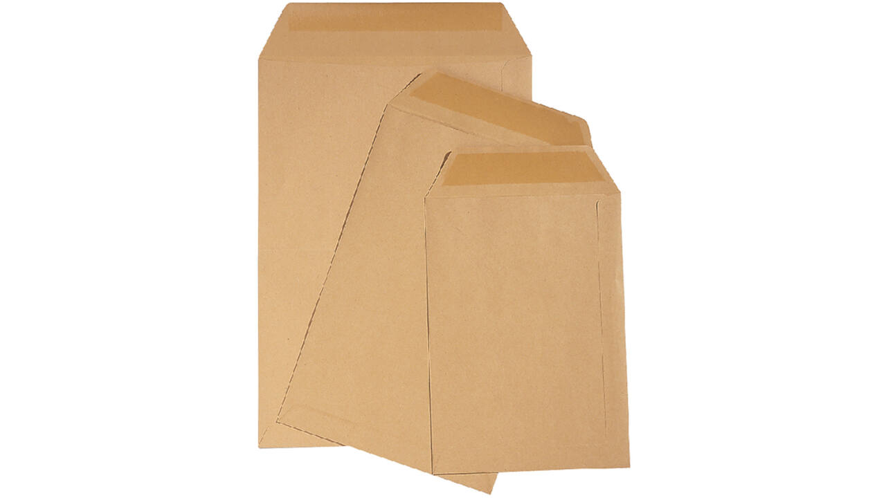 Envelop Quantore loonzak 114x162 70gr bruin 1000stuks