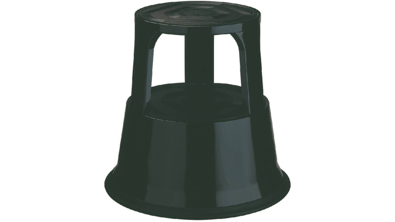 Opstapkruk Desq 42cm metaal zwart
