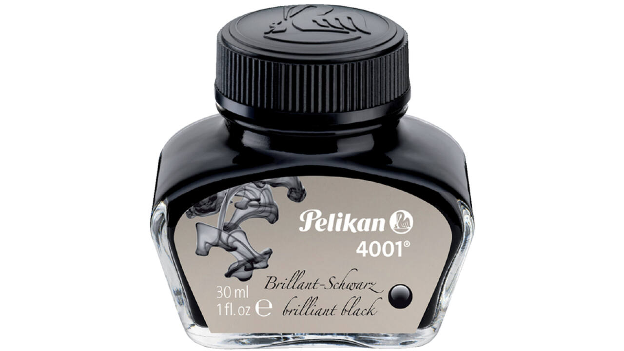 Vulpeninkt Pelikan 4001 30ml briljant zwart