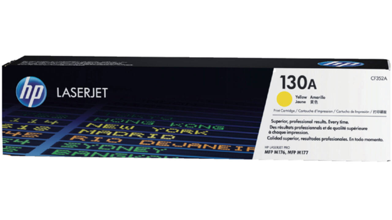 Tonercartridge HP CF352A 130A geel
