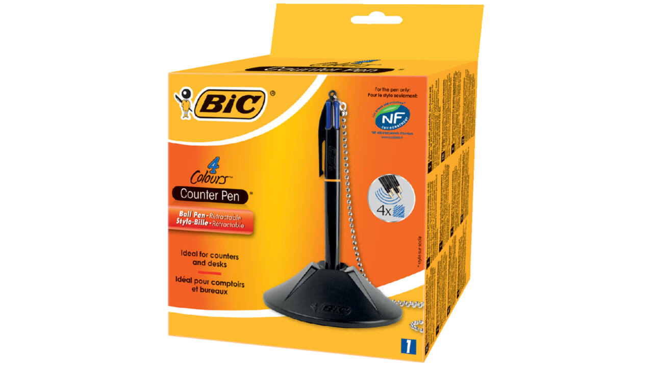 Baliebalpen Bic met ketting medium zwart
