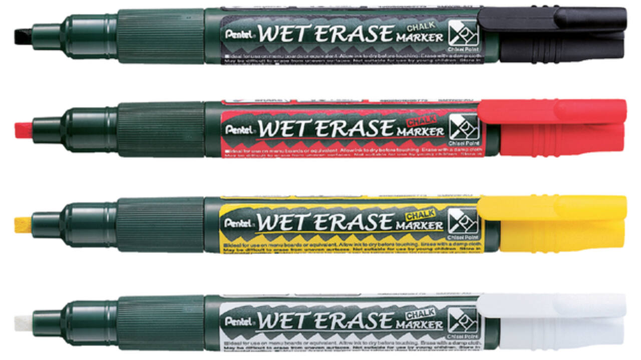Krijtstift Pentel SMW26 1.5-4mm rood