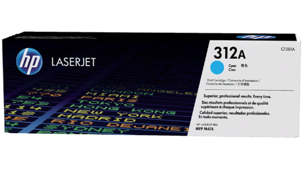 Tonercartridge HP CF381A 312A blauw