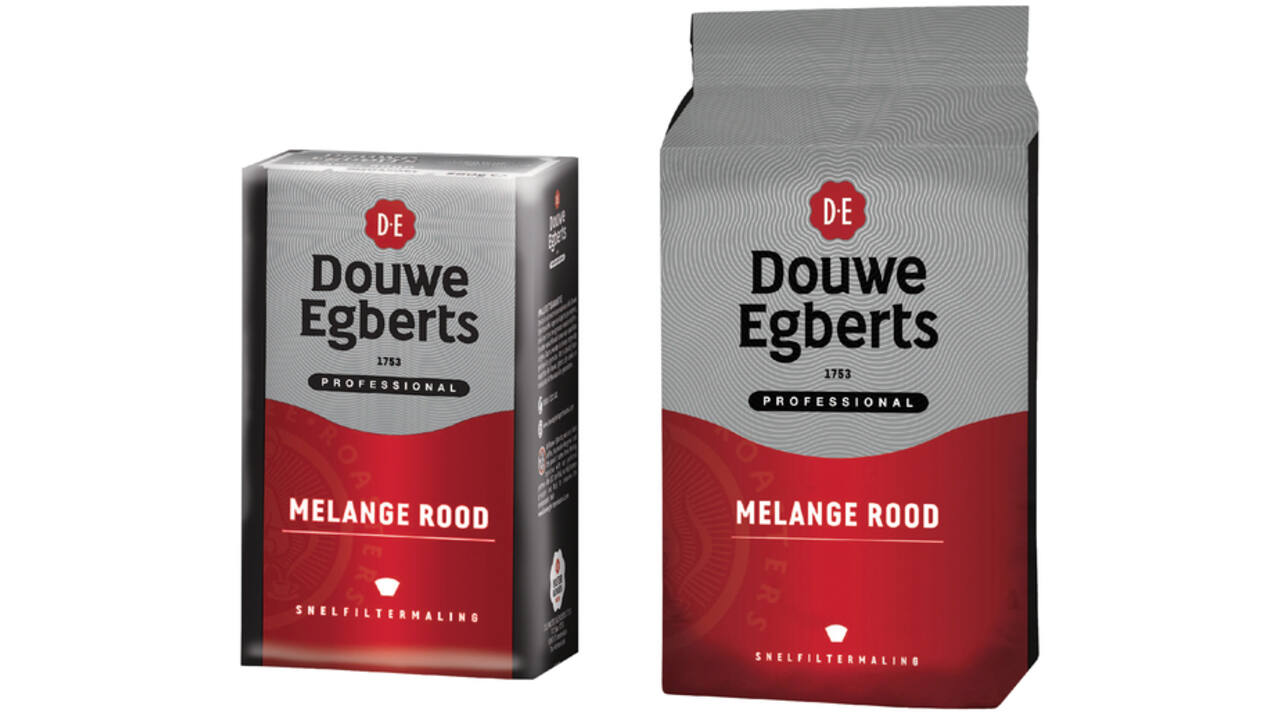 Koffie Douwe Egberts snelfiltermaling Melange Rood 1kg