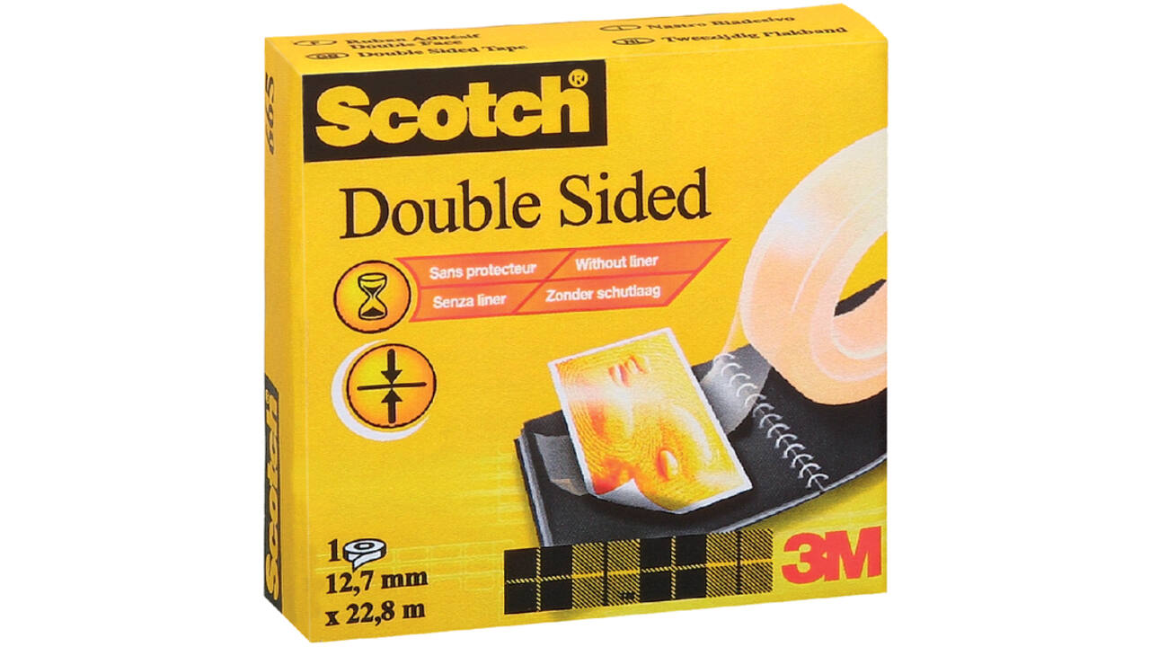Plakband Scotch 665 12mmx22.8m dubbelzijdig