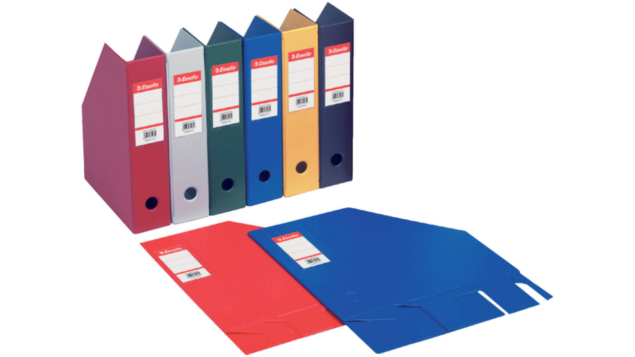Tijdschriftencassette Esselte VIVIDA opvouwbaar A4 zwart