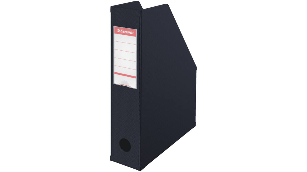 Tijdschriftencassette Esselte VIVIDA opvouwbaar A4 zwart