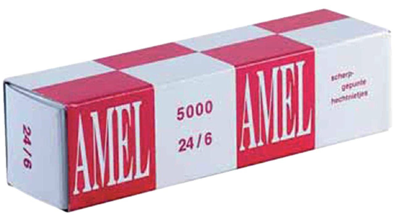 Nieten Rapid 24/6 kopercoating standaard 5000 stuks