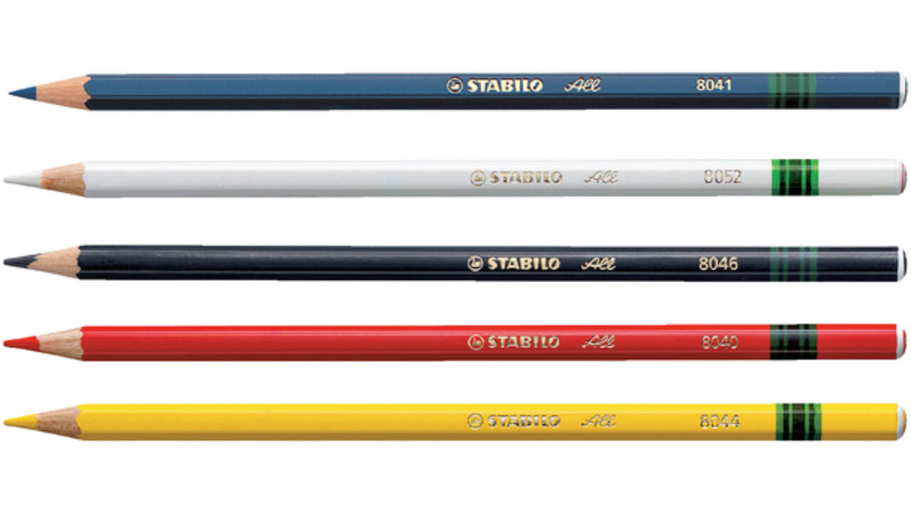 Kleurpotloden STABILO All 8052 wit