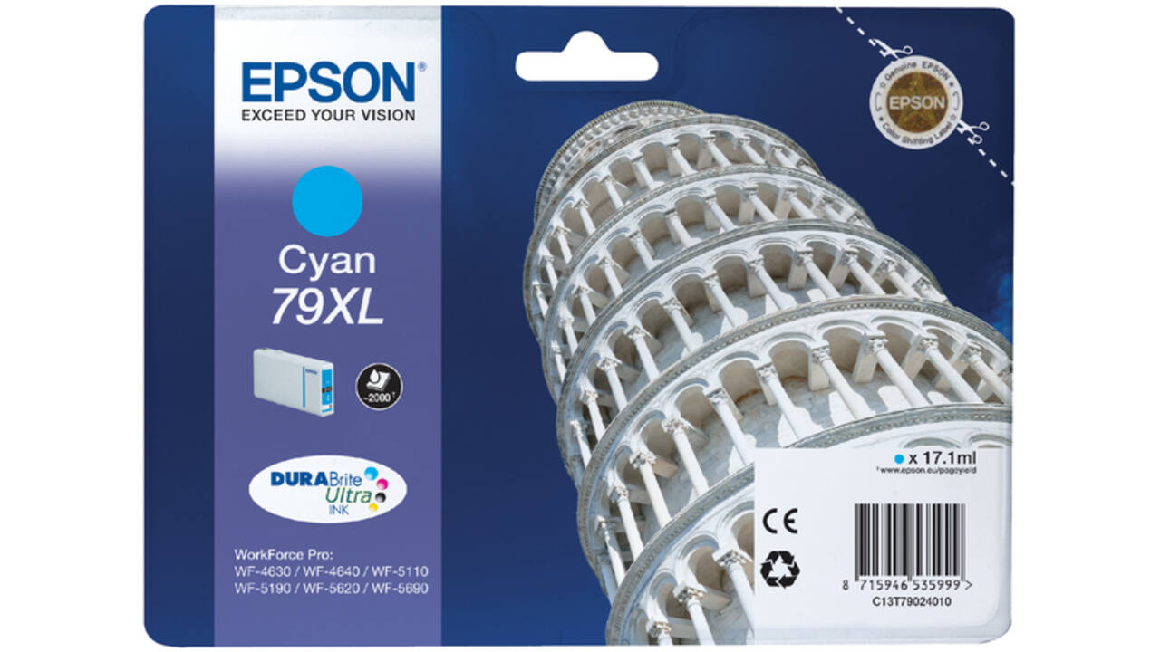 Inktcartridge Epson 79XL T7902 blauw