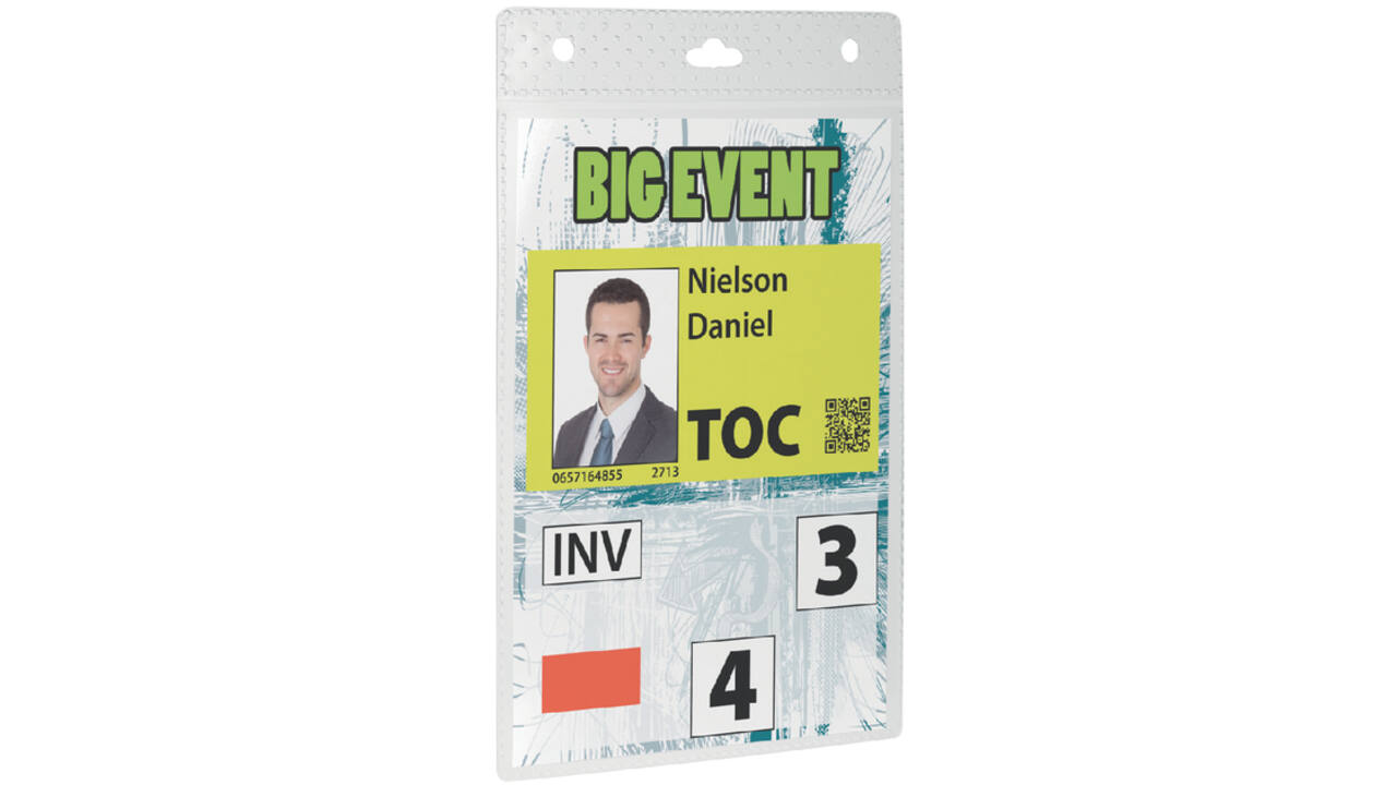 Badge Durable voor evenementen A6 zonder koord