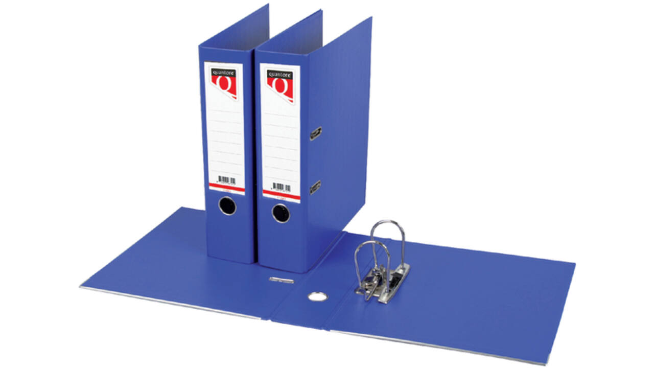Ordner Quantore A4 80mm PP blauw