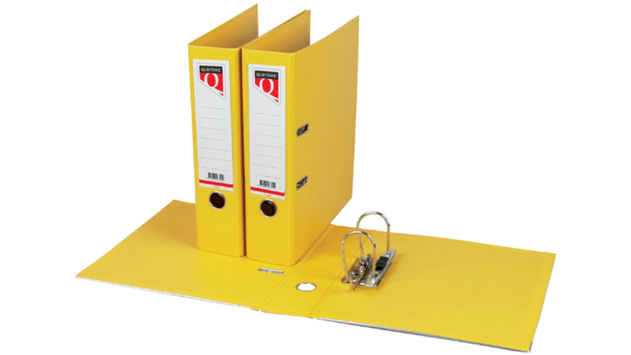 Ordner Quantore A4 80mm PP geel